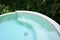 beautiful circle swimming pool in the garden