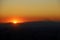 Beautiful city landscape looking view Fuji from Tokyo city in the sunrise.