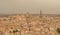 Beautiful city of  Toledo gleaming under the cloudy sky in Spain