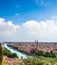 Beautiful cityscape. Aerial view of Verona, Italy, Veneto region