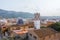 Beautiful cityscape of Denia and its Isglesia de la asunciÃ³n, Denia