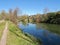 Beautiful cityscape of Grevenbroich Wevelinghoven in Germany with Erft river