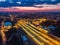 Beautiful cityscape of Tarnow in Poland, aerial view