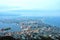 Beautiful cityscape view of Hakodate City from Mountain Hakodate during twillight