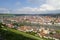 a beautiful cityscape of Wurzburg with Old Main Bridge on a sunny spring day