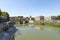 Beautiful Cityscapes of The Tiber (Fiume Tevere) in Rome, Italy.