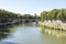 Beautiful Cityscapes of The Tiber (Fiume Tevere) in Rome, Italy.