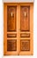 Beautiful clasic wooden door with engravements