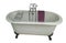 Beautiful classic style black claw foot bathtub with stainless steel old fashioned faucet and sprayer