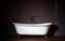 Beautiful classic style white claw foot bathtub with stainless steel old fashioned faucet and sprayer