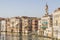 Beautiful classical buildings on the Grand Canal, Venice