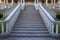 Beautiful classical mansion staircase in the park