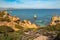 beautiful cliff beach Praia do Camilo in Lagos, Algarve, Portugal