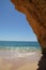 Beautiful cliffs of Algarve, in the South of Portugal.