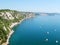 Beautiful cliffs on coast of Adriatic sea