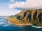 Beautiful cliffs of the Na Pali Coast State Wilderness Park in Hawaii