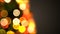 Beautiful Close-up Christmas Tree Lights Flickering and Turning in Blur Bokeh. Looped 3d Animation. Merry Christmas and