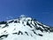 Beautiful close up view of the snow capped mountain in Manali