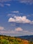 Beautiful cloud above the colorful mountainous landscape