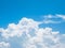 beautiful Cloud blue sky, white and blue background