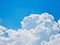 beautiful Cloud blue sky, white and blue background