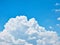 beautiful Cloud blue sky, white and blue background