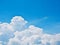 beautiful Cloud blue sky, white and blue background