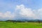 Beautiful cloud formation around Kikuchi Castle