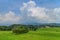 Beautiful cloud formation around Kikuchi Castle