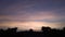 Beautiful cloud landscape with silhouette tree