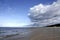 Beautiful cloud reflected in the gulf of Riga