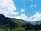 Beautiful clouds and amazing greeny mountains