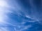 Beautiful clouds with blue sky background. Nature weather, blue sky cloud and sun.