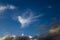 Beautiful clouds in the form of birds.