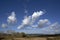 Beautiful clouds formed on top of a land