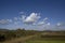 Beautiful clouds formed on top of a land