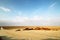 Beautiful clouds in the harsh, hot and arid salt flats of the Dallol