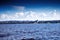 Beautiful clouds over Lake Onega, Skyline Karelia, Russia