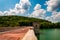 Beautiful clouds over Prettyboy Reservoir and Dam, in Baltimore