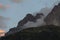 Beautiful clouds view in the evening light in the French Alps, Chamonix-Mont-Blanc, France