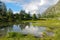 Beautiful cloudscape reflection