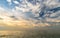 Beautiful cloudscape and sky in Khao Lak beach, Phang Nga, Thailand during sunset