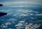 Beautiful cloudscape view from an aircraft unique image