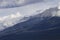 Beautiful cloudscapes around peaks of Kootenay National Park