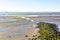 Beautiful coast mudflats and wadden sea seascape landscape Dorum Germany