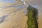 Beautiful coast mudflats and wadden sea seascape landscape Dorum Germany