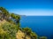 Beautiful coastal landscape at the Cilentan Coast, Campania, sou
