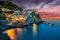 Beautiful coastal village Manarola, Liguria, Italy.