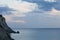 Beautiful coastline with cliffs in Corfu