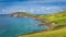 Beautiful coastline with cliffs and turquoise water in Dingle